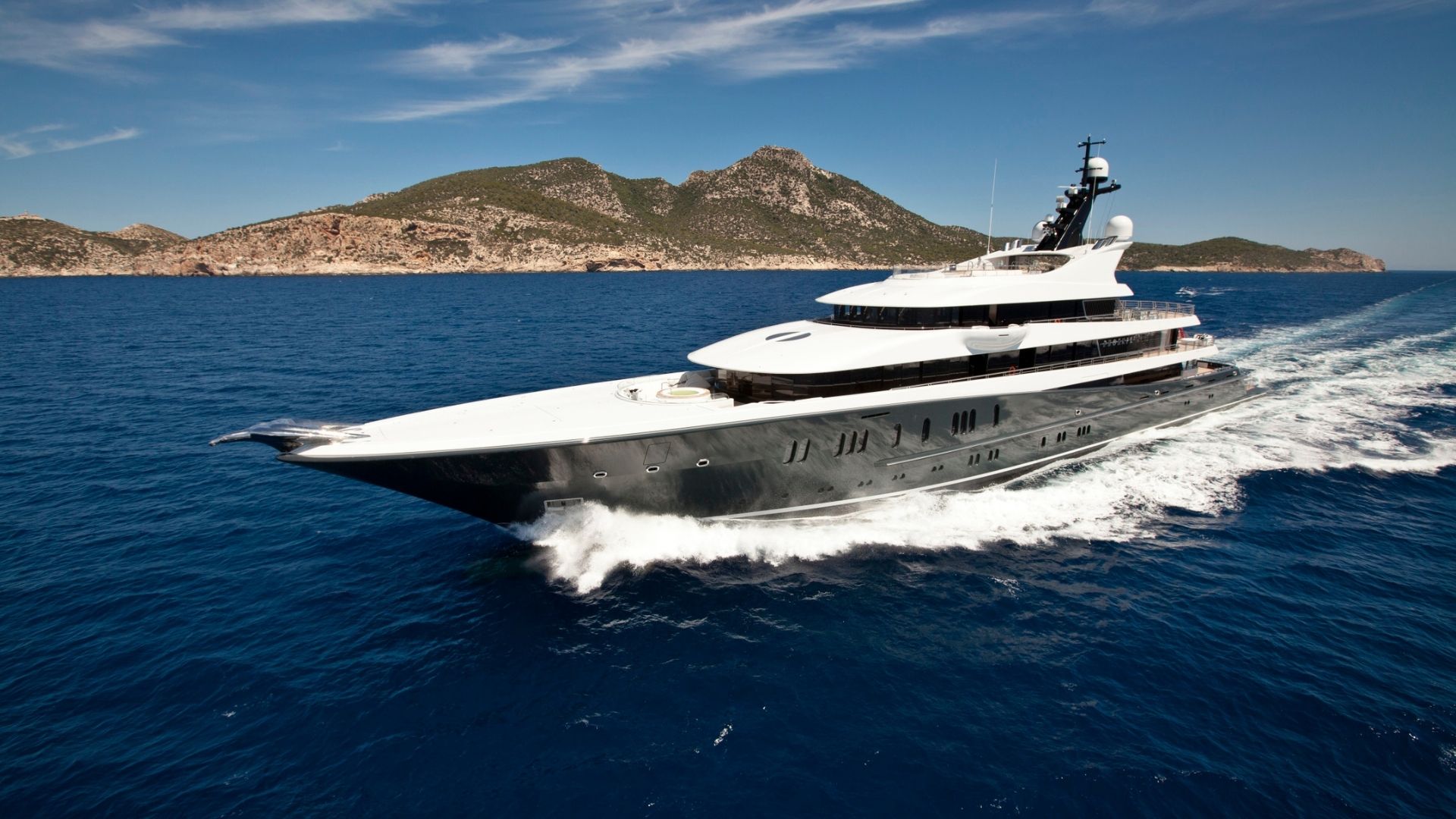"PHOENIX 2", a 2010 Lurssen 90.1m motor yacht for charter, running