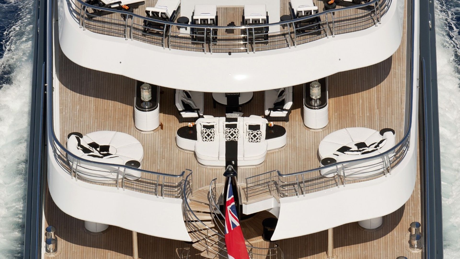 "PHOENIX 2", a 2010 Lurssen 90.1m motor yacht for charter, aerial