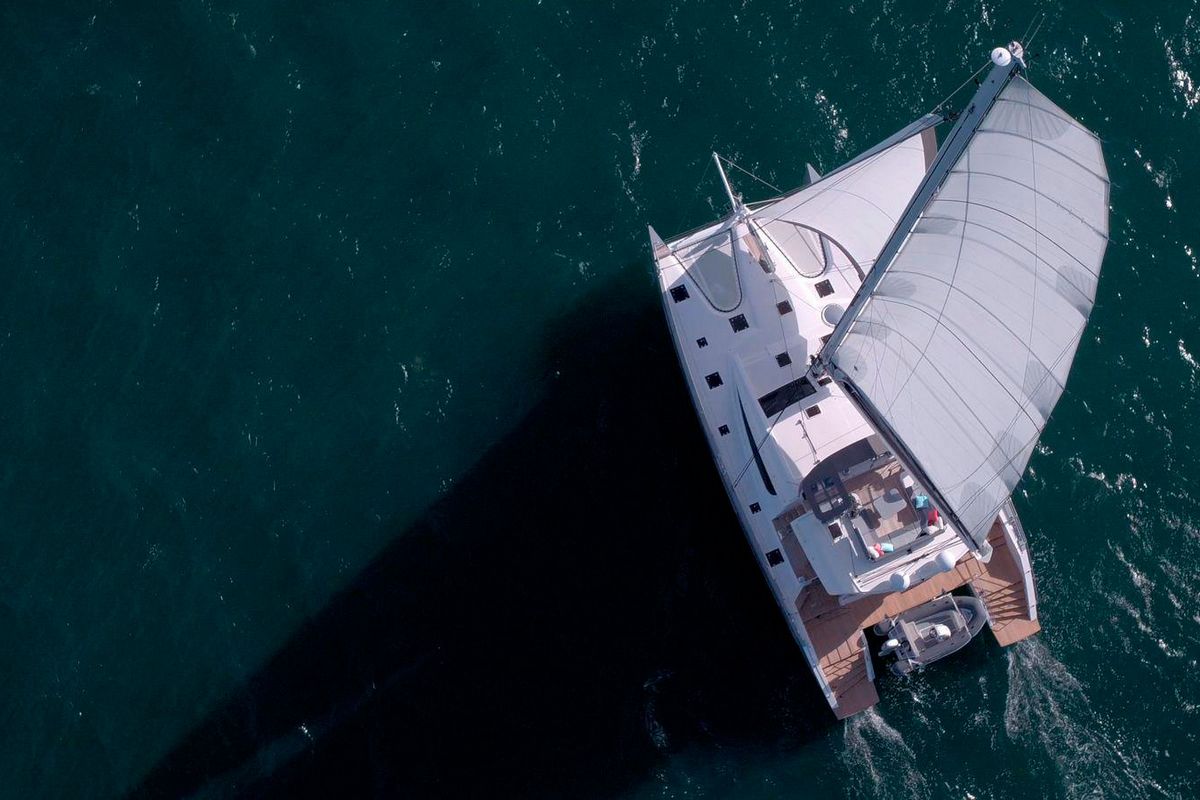 PRIVILEGE SERIE 6, a 2018 Privilege Marine 19.5m catamaran for sale, aerial