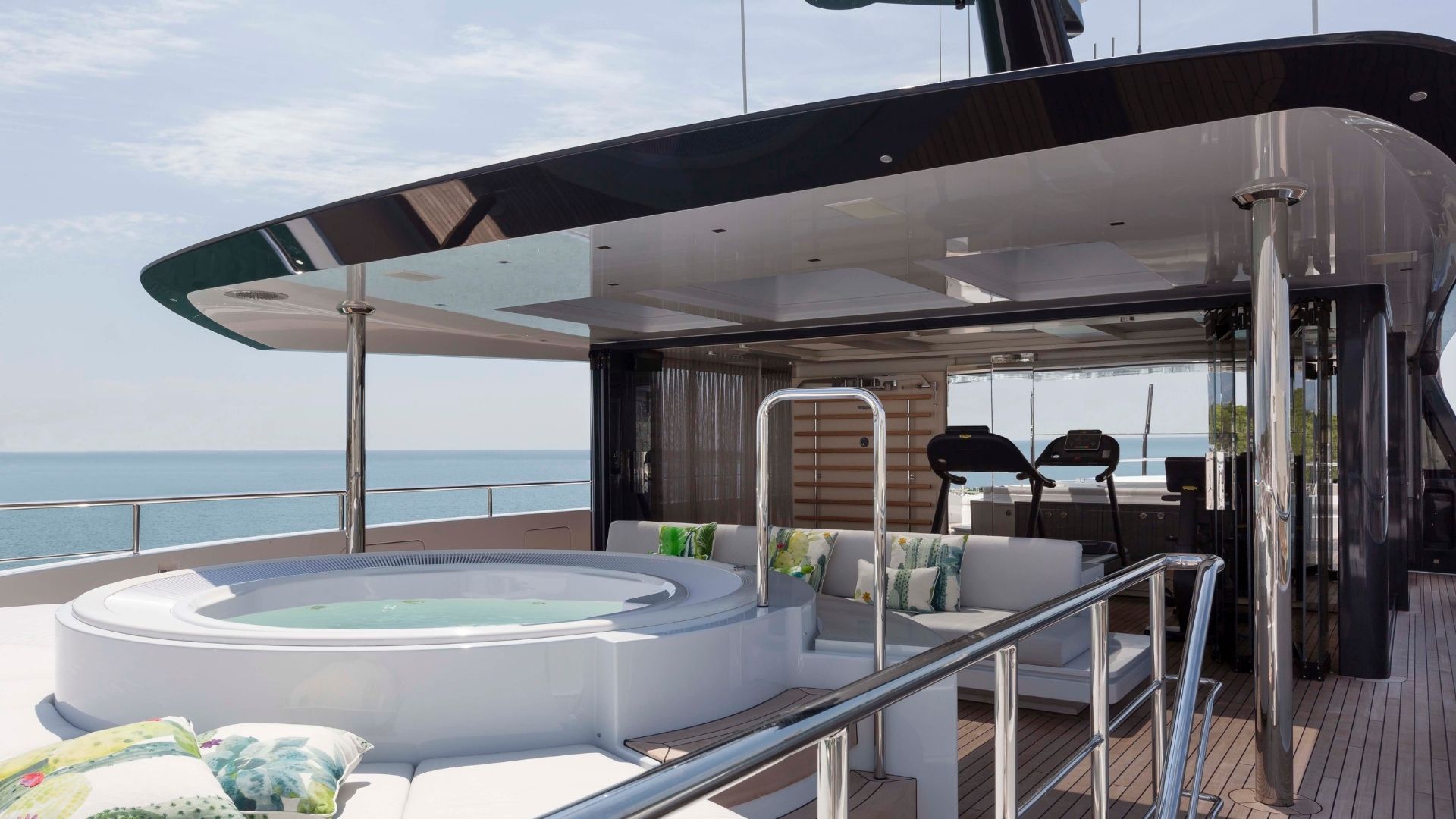 "QUINTA ESSENTIA", a 2016 Admiral Yachts 55m motor yacht for charter, sundeck jacuzzi