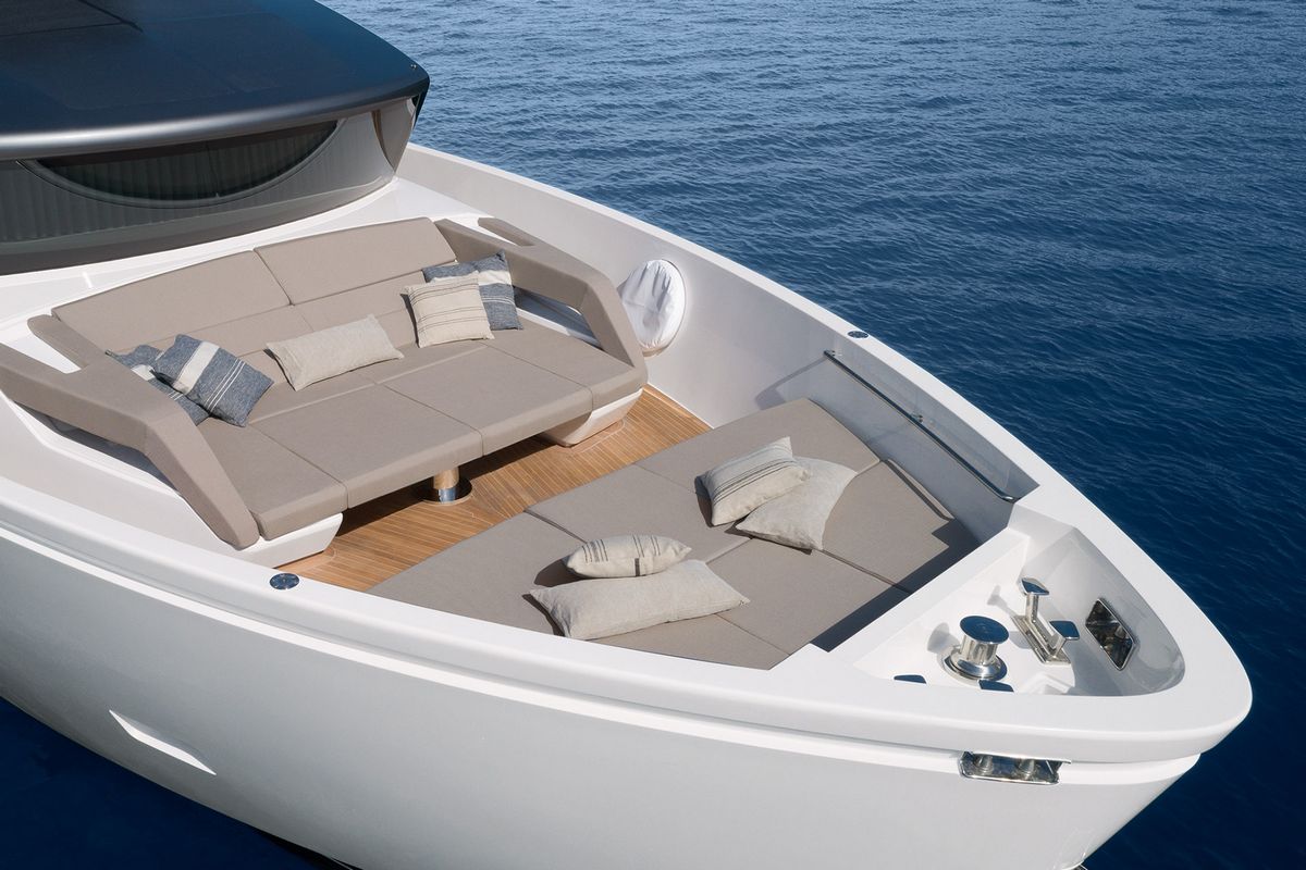SANLORENZO SX 76, a 2025 Sanlorenzo 23.75m motor yacht for sale, bow