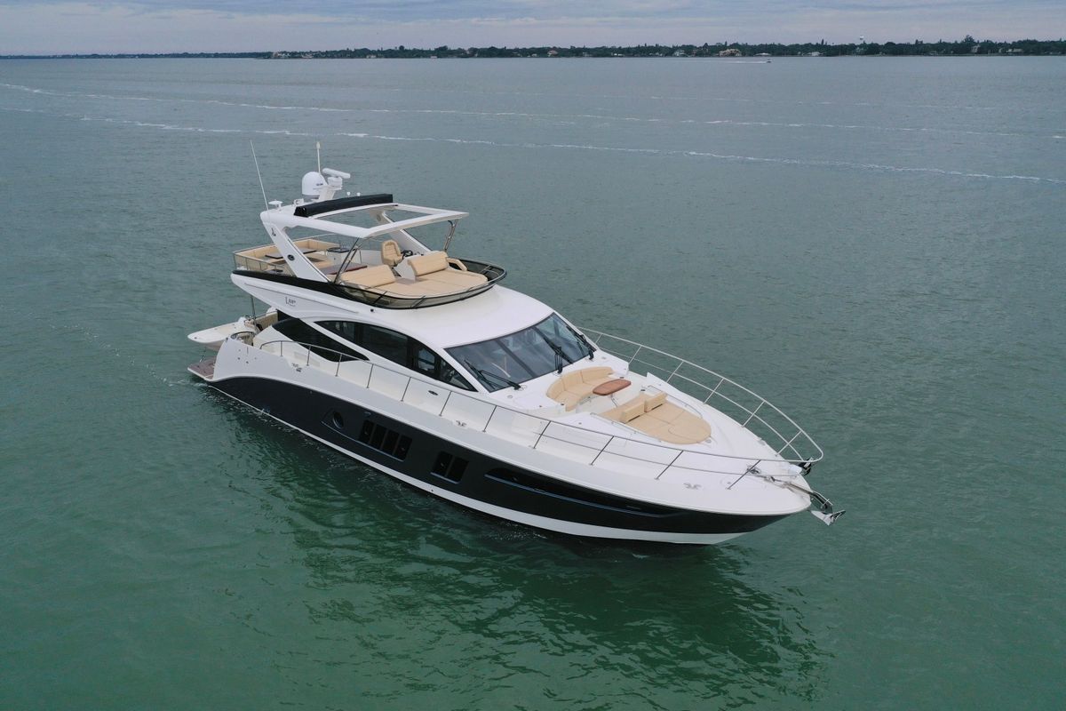 "ST. ANNA", a 2016 Sea Ray 19.84m motor yacht for sale, at anchor