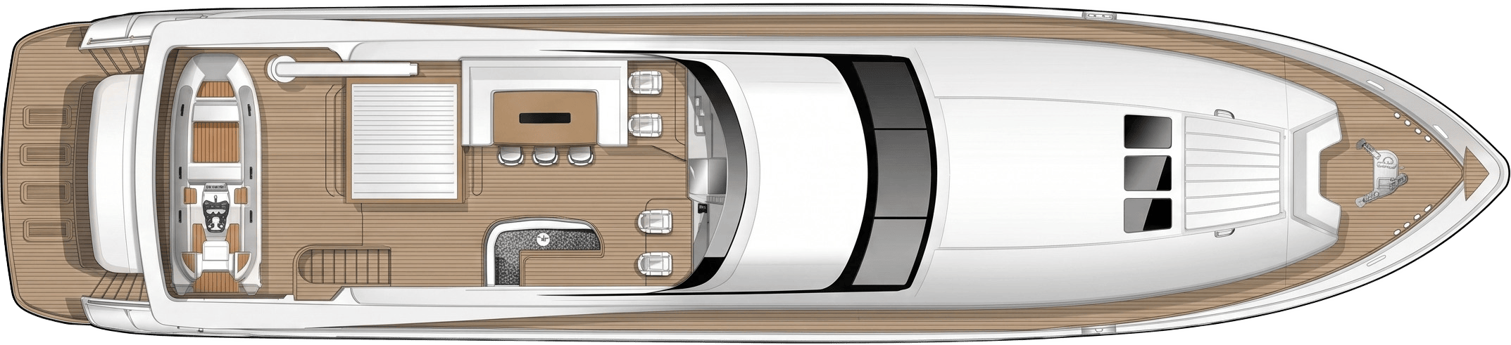 Flybridge deck plan