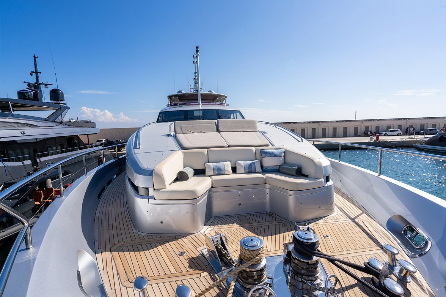 SEABEACH, a 2013 Princess 32m motor yacht for sale with Smart Yachts, bow lounge