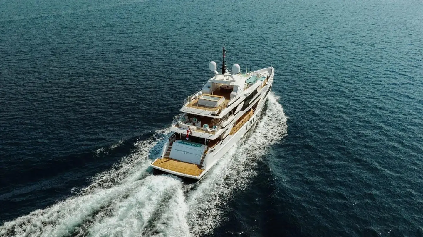 "SEAGULL MRD", a 2020 Benetti 49.9m motor yacht for sale, aerial