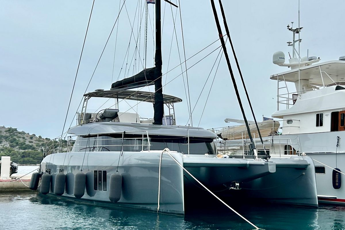"SOUL SURF", a 2024 SUNREEF 15.2m catamaran for sale, bow