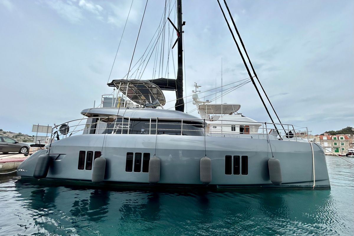 "SOUL SURF", a 2024 SUNREEF 15.2m catamaran for sale, profile port