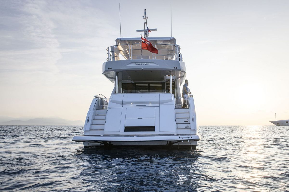SUNSEEKER 76, a 2024 Sunseeker 23.6m motor yacht for sale, transom