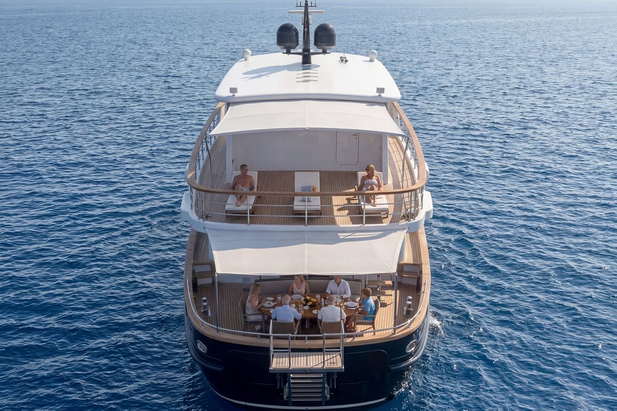 "SVETLANA", a 2027 Ava Yachts 27.2m motor yacht for sale, stern