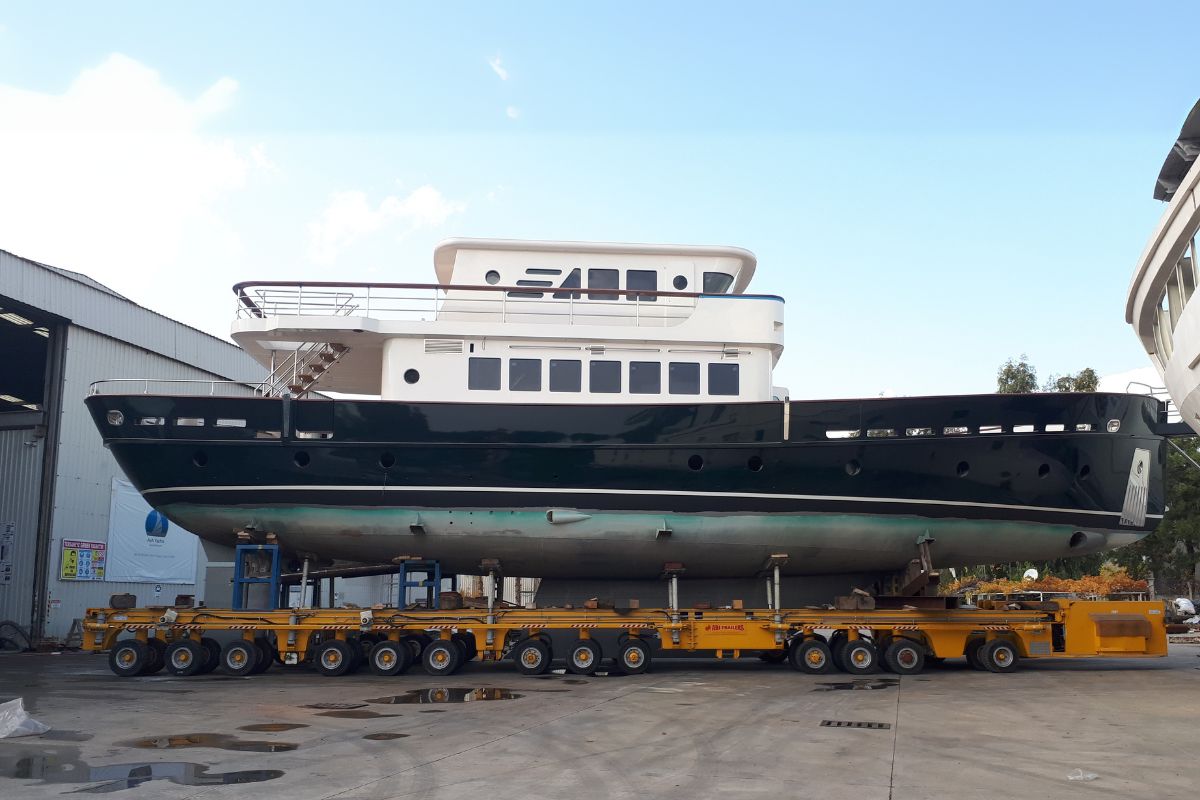 "SVETLANA", a 2027 Ava Yachts 27.2m motor yacht for sale, on the hard