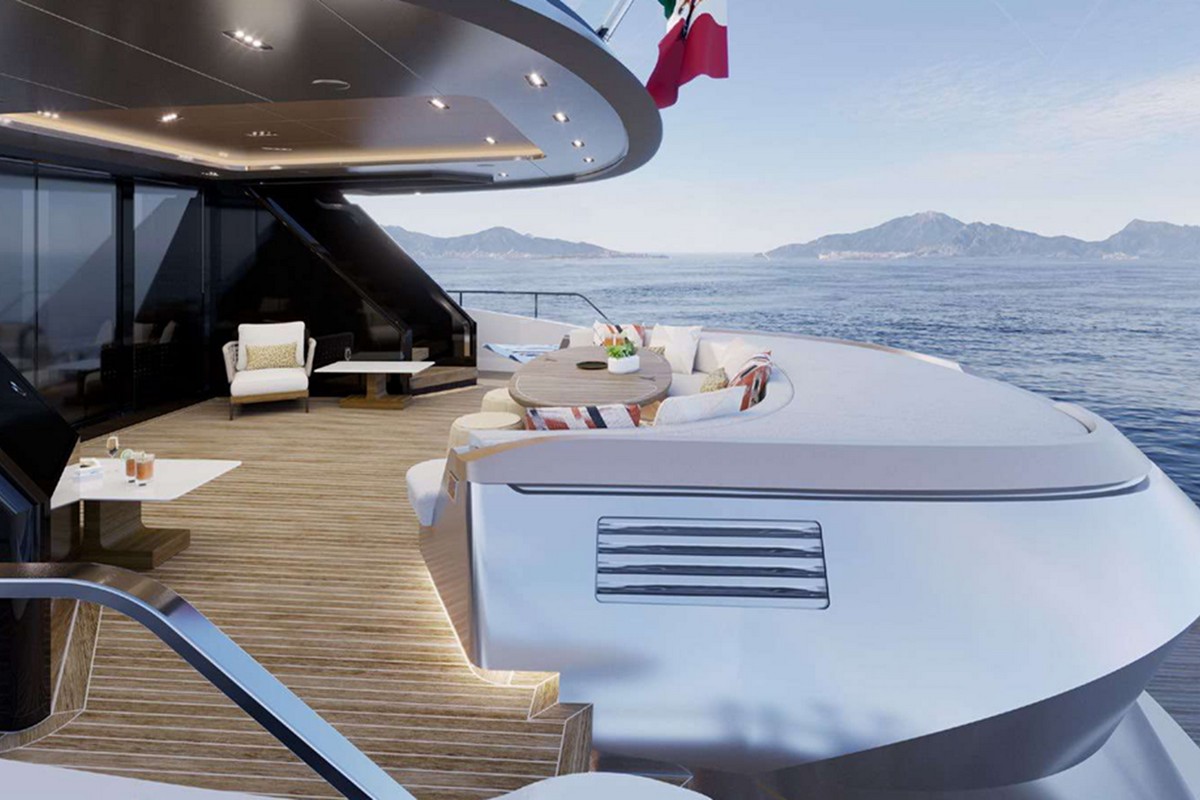 TECNOMAR T-EVO 120, a 2028 Tecnomar 36.6m motor yacht for sale, aft deck