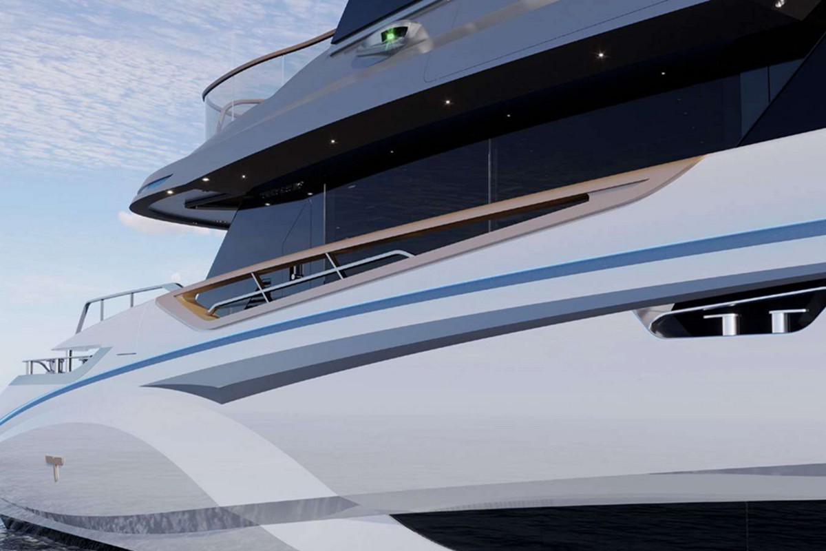 TECNOMAR T-EVO 120, a 2028 Tecnomar 36.6m motor yacht for sale, bow