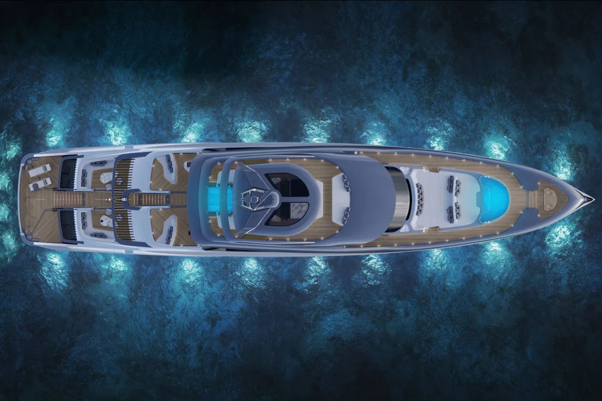 TECNOMAR EVO 155, a 2028 Tecnomar 47.35m motor yacht for sale, aerial