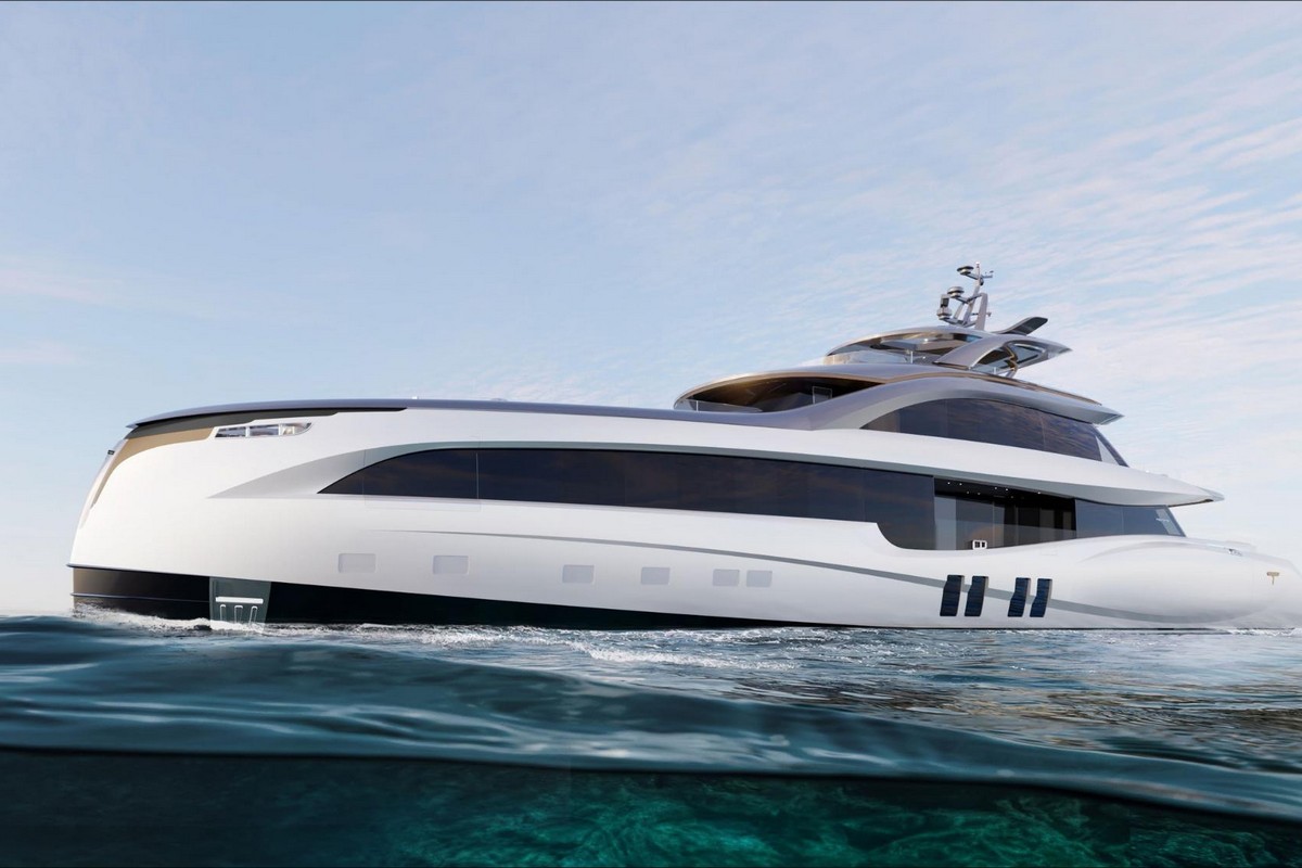 TECNOMAR EVO 155, a 2028 Tecnomar 47.35m motor yacht for sale, profile starboard