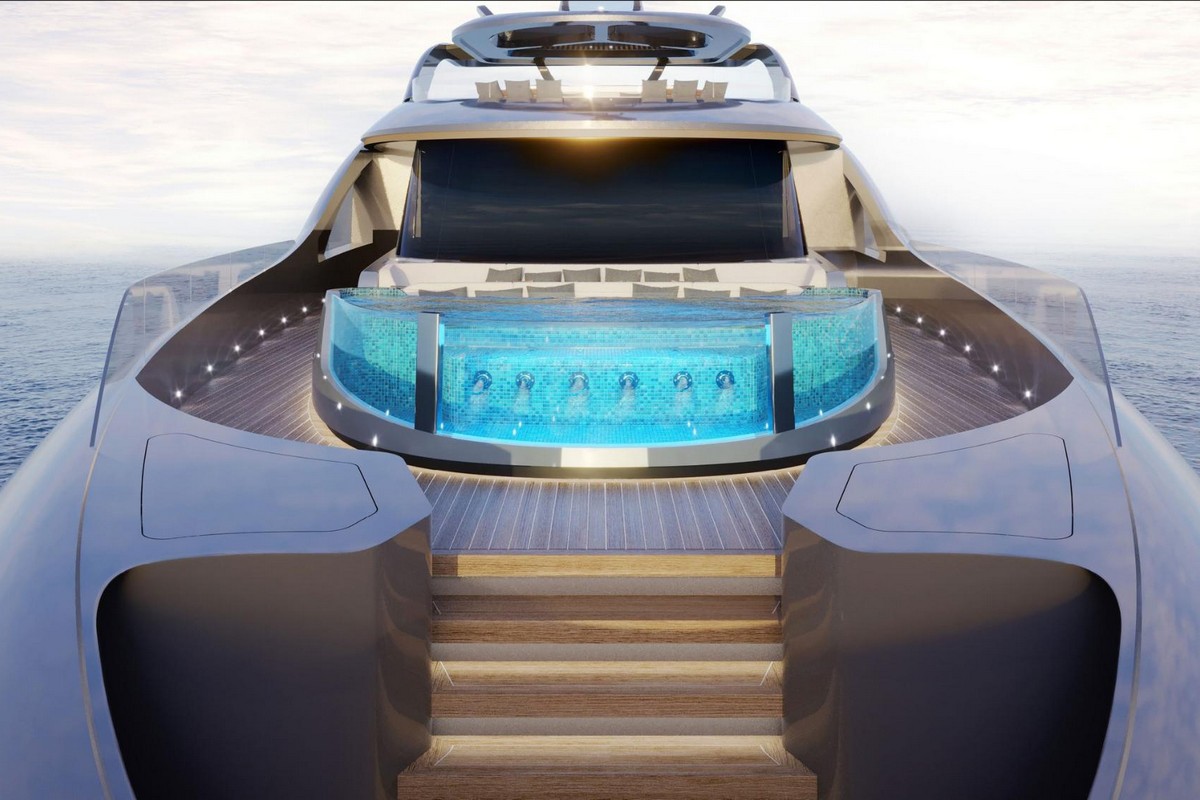 TECNOMAR EVO 155, a 2028 Tecnomar 47.35m motor yacht for sale, pool
