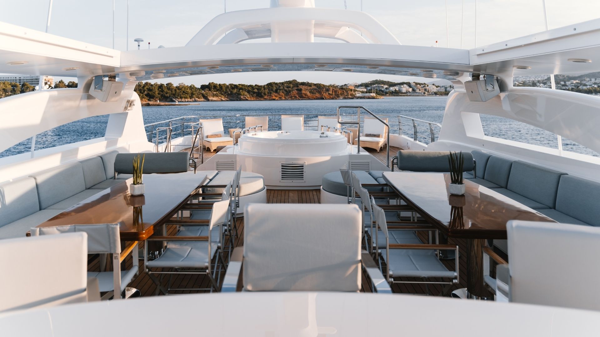 "VERTIGO", a 2007 Golden Yachts 51.84m motor yacht for charter, sundeck