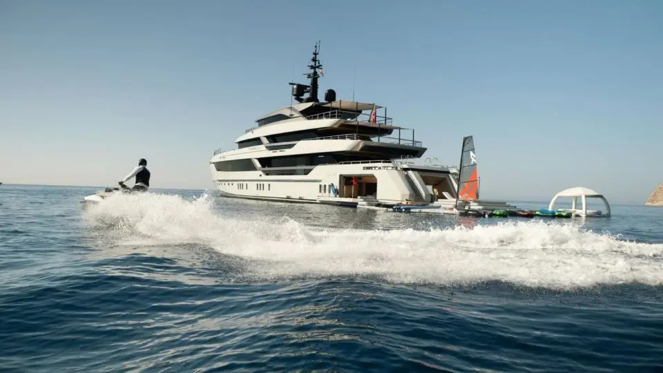 "VIRTUOSITY", a 2023 Sanlorenzo 56.5m motor yacht for charter, profile starboard