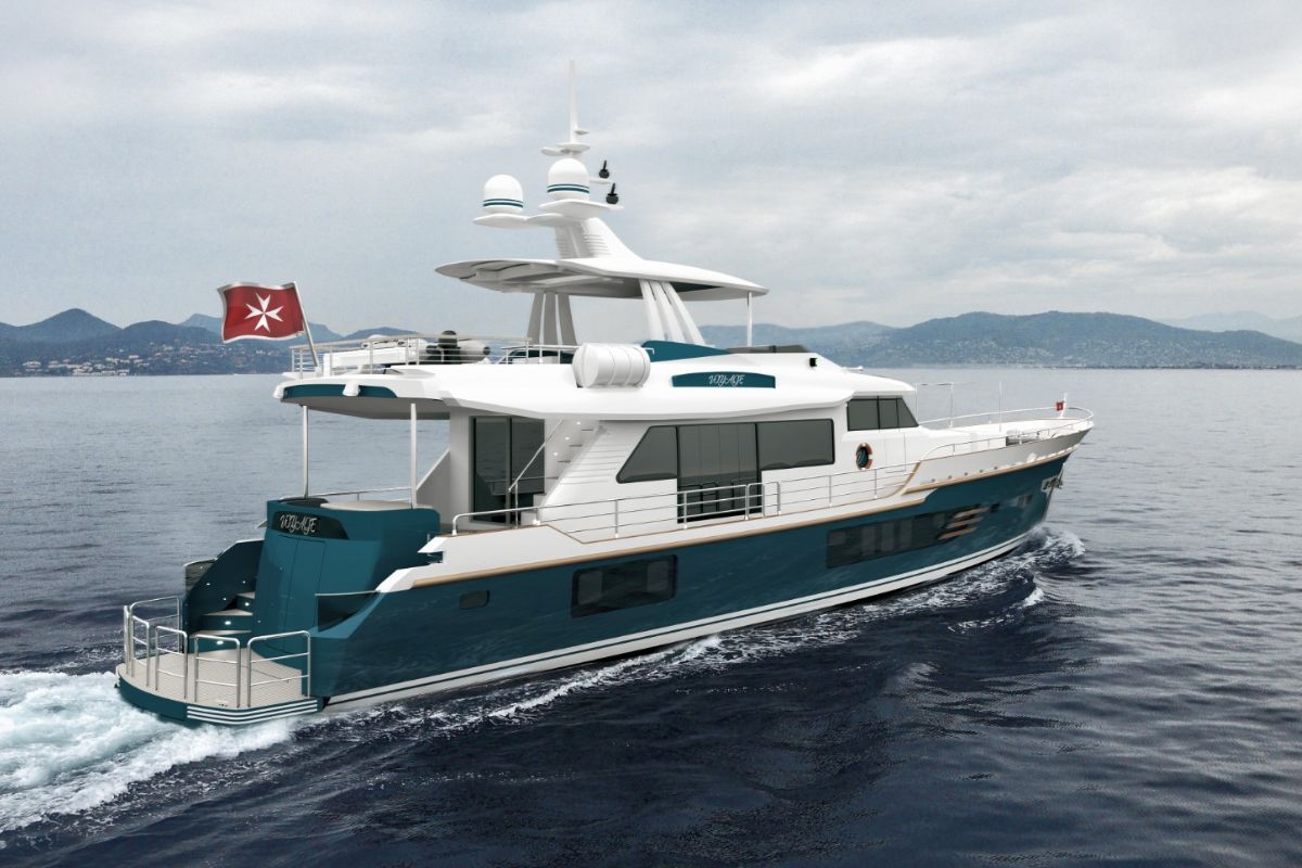 VOYAGE 90, a 2027 Ava Yachts 26.2m motor yacht for sale, stern