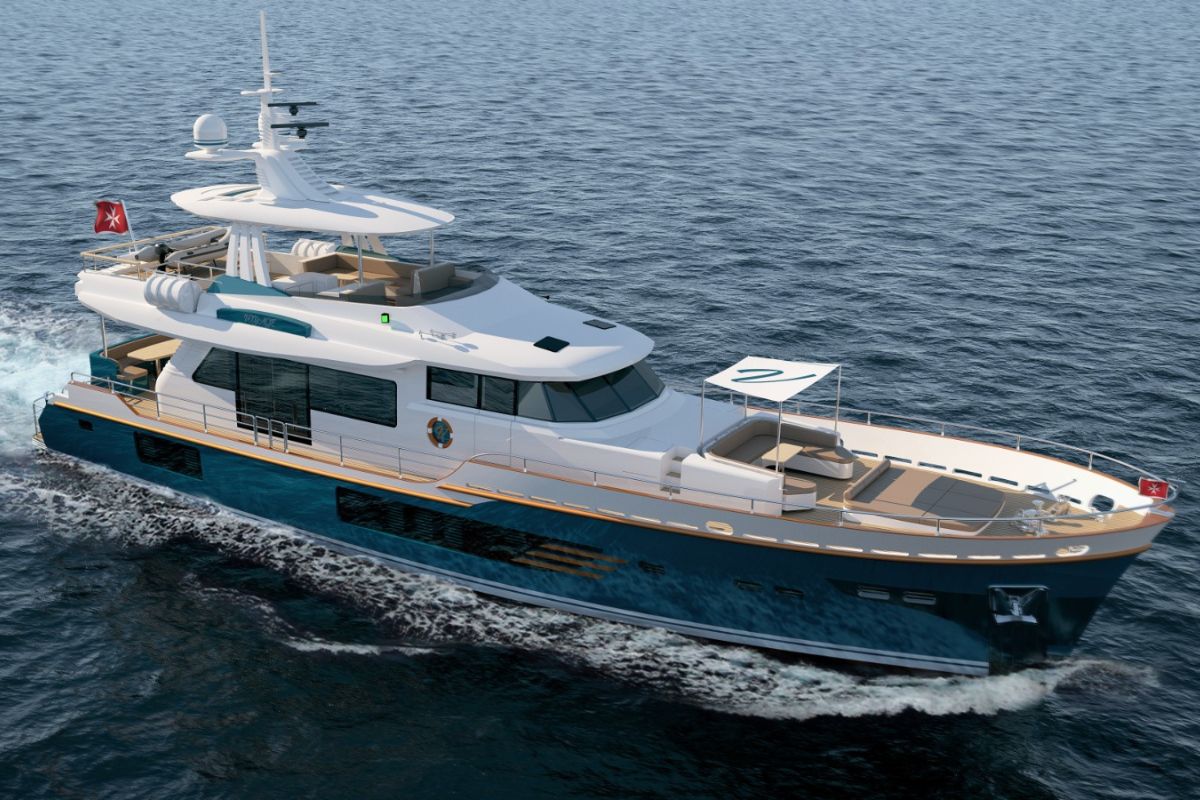 VOYAGE 90, a 2027 Ava Yachts 26.2m motor yacht for sale, running