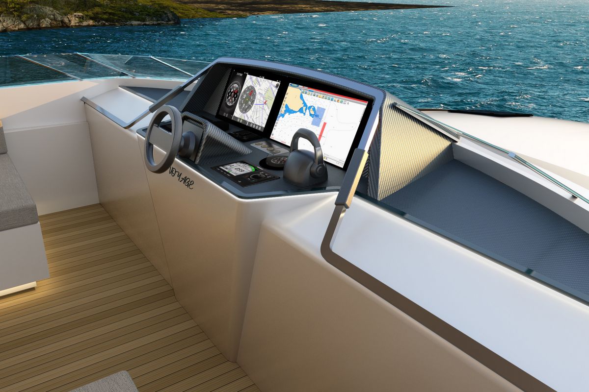 VOYAGE 90, a 2027 Ava Yachts 26.2m motor yacht for sale, flybridge helm