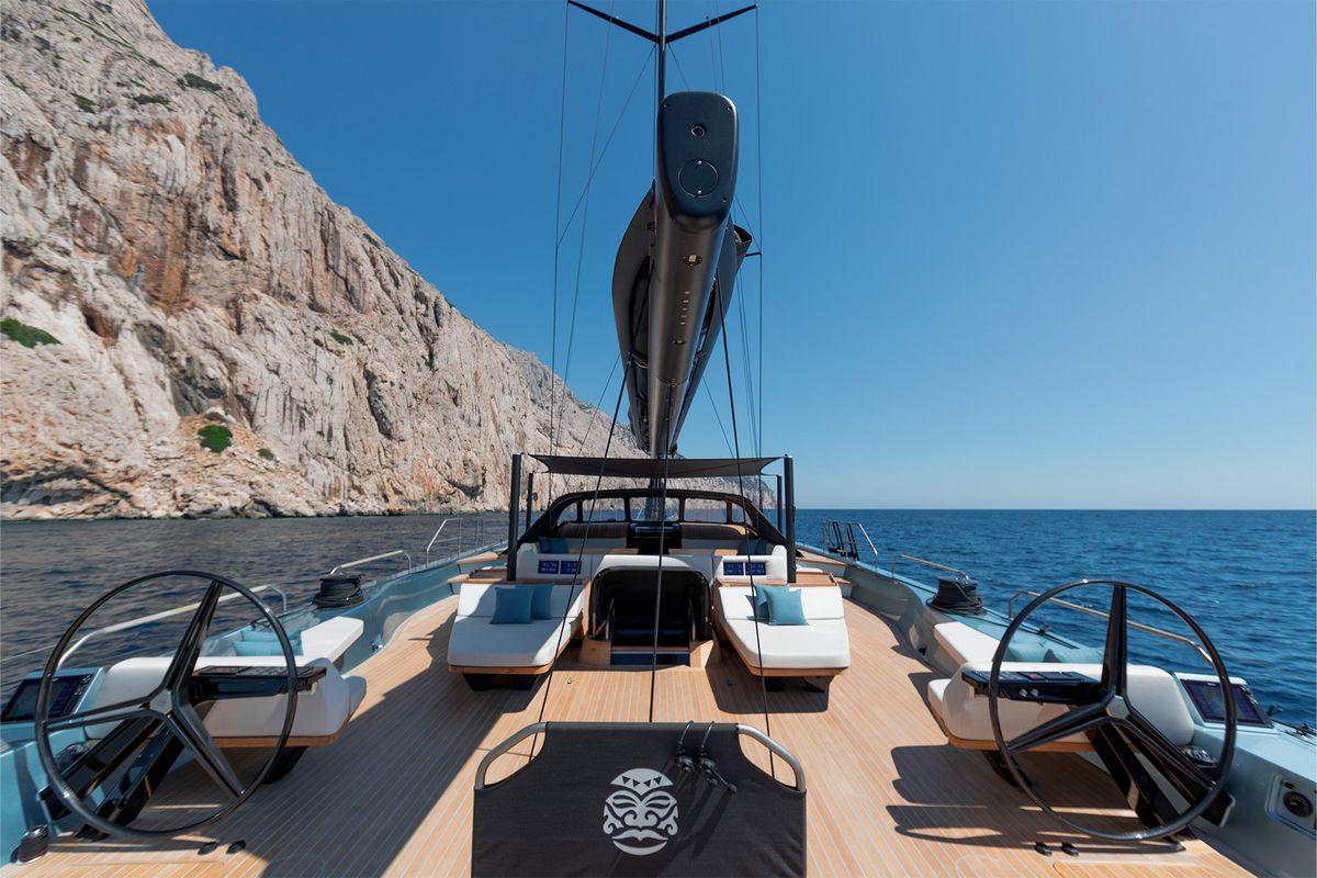 WALLYWIND 110, a 2025 Wally 33.42m sailing yacht for sale, cockpit