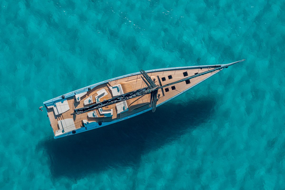 WALLYWIND 110, a 2025 Wally 33.42m sailing yacht for sale, aerial