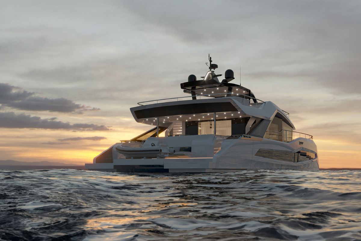 WIDERCAT 76, a 2028 Wider 23.12m catamaran for sale, stern