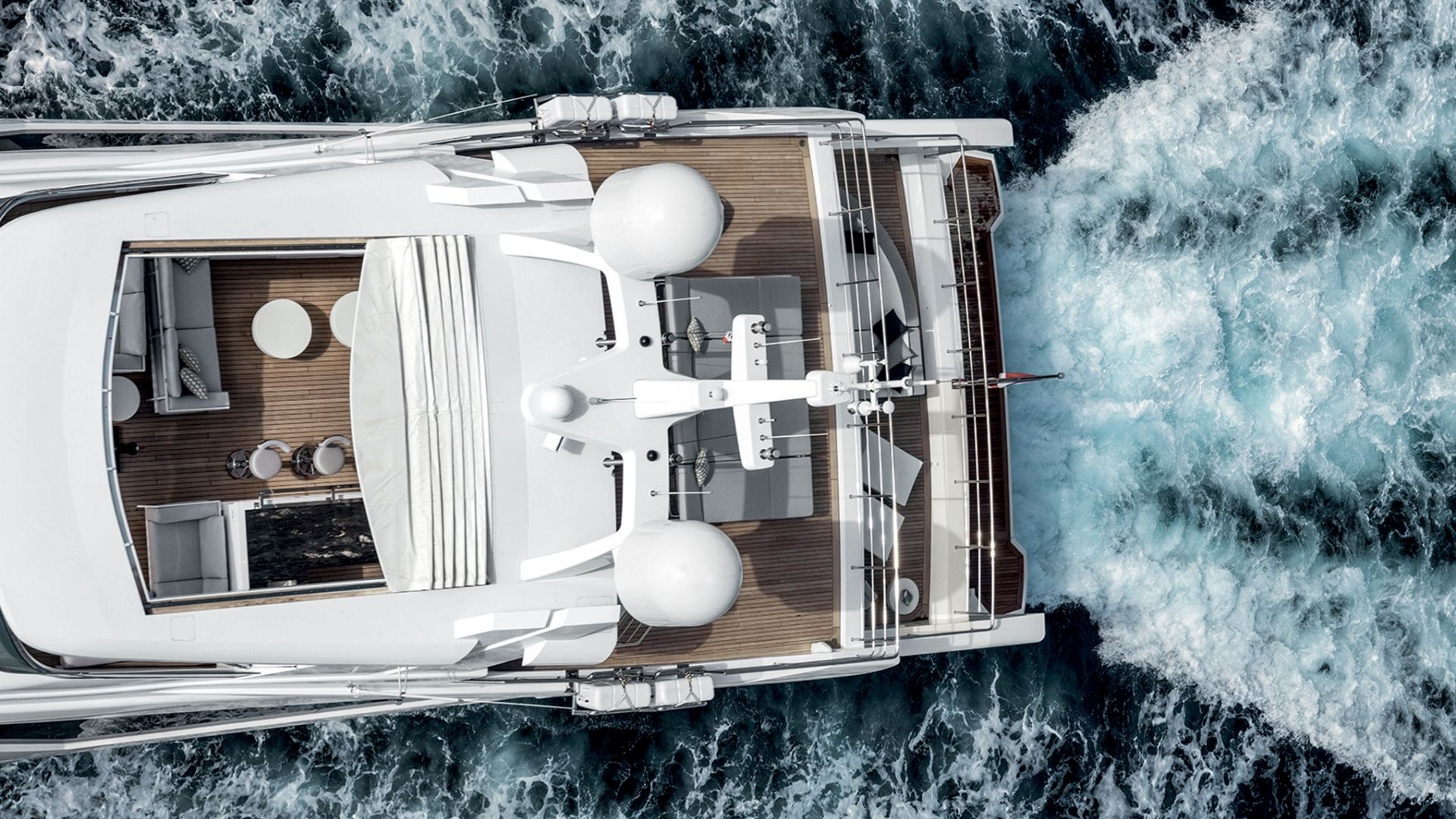 "WILLOW", a 2017 Benetti 42m motor yacht for charter, aerial